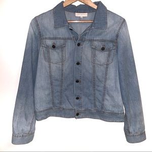 Talbots Chambray Lightweight Denim Jean Jacket